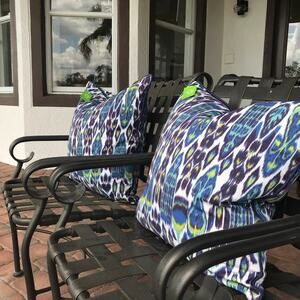 NWT C Wonder Blue Ikat pillow covers, set of 2